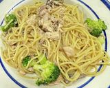 ★ワンパン★鯖水煮缶とブロッコリーパスタ作り方4写真