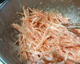 人参のかき揚げ丼　米粉でサクサク作り方2写真