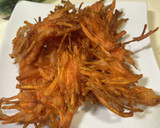 人参のかき揚げ丼　米粉でサクサク作り方3写真