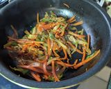 ご飯がすすむ！セロリと人参のきんぴら作り方8写真
