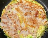 ヘルシー♡オートミールと豆腐のお好み焼き作り方5写真