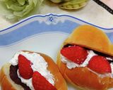 まるでケーキ♬塩パンあんこ苺他の果物でも作り方9写真