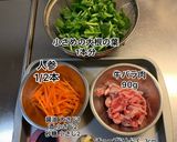 大根の葉と牛バラ肉のささっと炒め作り方1写真