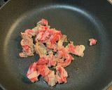大根の葉と牛バラ肉のささっと炒め作り方2写真