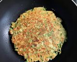 米粉活用♪春菊納豆キムチのチーズチヂミ作り方5写真