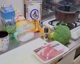 豚肩肉とブロッコリーのシチュー作り方1写真