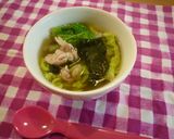 *わかめと白菜のキムチスープ*作り方4写真
