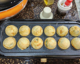米粉とお好み焼粉でたこ焼き(ソーセージ)作り方3写真