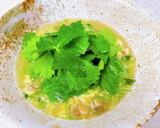 塩麹の旨味♪ホタテ缶と三つ葉の卵とじ作り方5写真