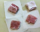 簡単なおつまみ　豚ロース肉の一口春巻き作り方2写真
