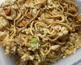 オムそば☆香りいい三つ葉のバター炒め弁当作り方3写真