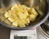 ミルサーで大ざっぱに！りんご焼きプリン作り方1写真