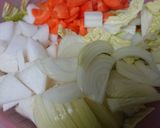 簡単！！野菜たっぷり米粉のすいとん鍋作り方1写真