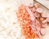 炊飯器にお任せピラフ作り方1写真