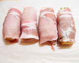 簡単満足♪厚揚げの梅しそチーズ肉巻き作り方4写真