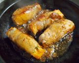 簡単満足♪厚揚げの梅しそチーズ肉巻き作り方7写真