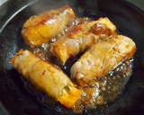簡単満足♪厚揚げの梅しそチーズ肉巻き作り方7写真