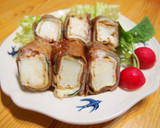 簡単満足♪厚揚げの梅しそチーズ肉巻き作り方8写真