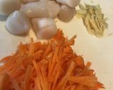 小柱と人参の炊き込みご飯作り方1写真