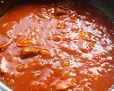 鶏胸肉とハンバーグのトマトソースパスタ作り方7写真
