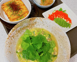 塩麹の旨味♪ホタテ缶と三つ葉の卵とじ作り方6写真