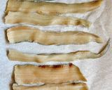 太刀魚の梅肉えのき巻き♡作り方1写真