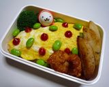 お弁当に　水玉オムライス作り方5写真