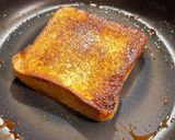 3分おやつ！カラメルトースト 蜂蜜かけ作り方4写真
