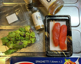ふきのとうと明太子の和風パスタ作り方1写真