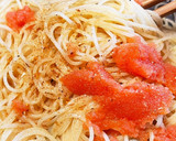 ふきのとうと明太子の和風パスタ作り方6写真