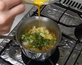 鶏と春雨のかきたまスープ作り方4写真