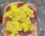 お弁当に　生ハムエッグサンド作り方4写真