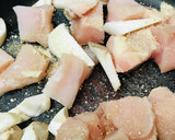鶏肉＆長ネギのおろしあん風生姜焼き作り方1写真