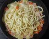 味噌カレー牛乳焼うどん作り方4写真
