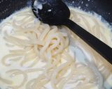 5分で!濃厚クリーム明太子うどん作り方3写真
