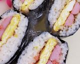 折り畳み三角むすび＊四角いおにぎりサンド作り方12写真