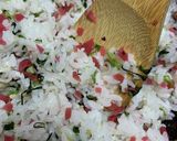 おにぎり じゃこと青菜とカリカリ梅作り方4写真