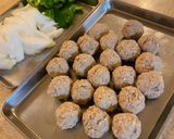 *肉団子の甘酢あん風*作り方1写真
