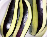 エノキつくねでナスのはさみ焼き作り方3写真