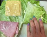 糖質制限: おにぎらず風レタスサンド作り方3写真