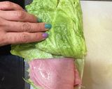 糖質制限: おにぎらず風レタスサンド作り方4写真