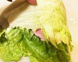 糖質制限: おにぎらず風レタスサンド作り方5写真