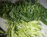 カリフラワーの葉で作る‥ヘルシーお好み焼作り方3写真