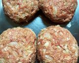 米粉ハンバーグ&きのこのチーズクリーム作り方3写真