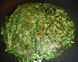 カリフラワーの葉で作る‥ヘルシーお好み焼作り方11写真