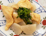 簡単シンプル♡かぶとお揚げのサッと煮♪作り方4写真