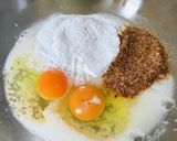 フライパンでふっくら大きなお好み焼き♬作り方2写真