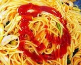 栄養満点、満たされナポリタン作り方6写真