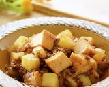 厚揚げじゃが大根の肉味噌炒め作り方1写真