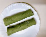 もっちり！よもぎクレープで春巻き♪作り方9写真